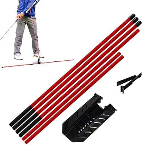 Bâtons d'alignement de golf structure robuste à angle réglable