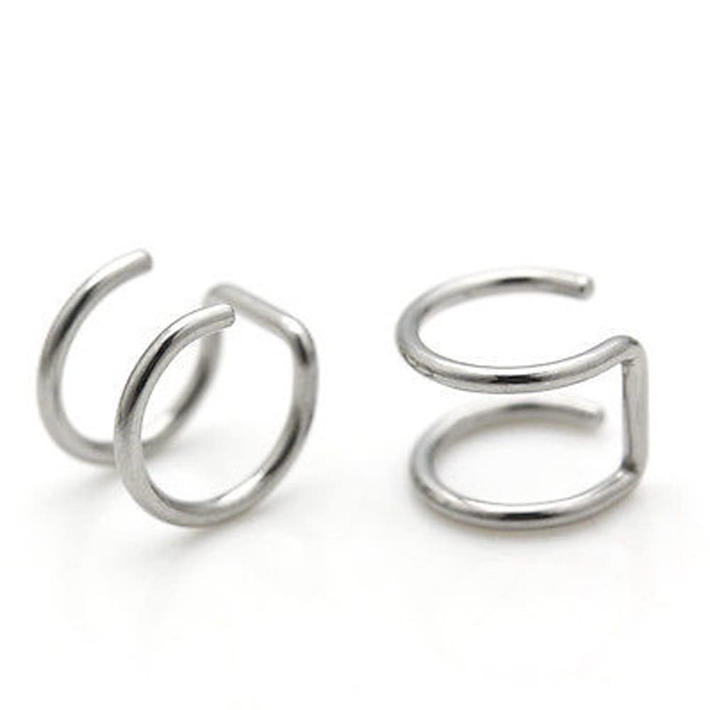 Pendientes de puños cadena hombre mujer diamante cartílago piercing