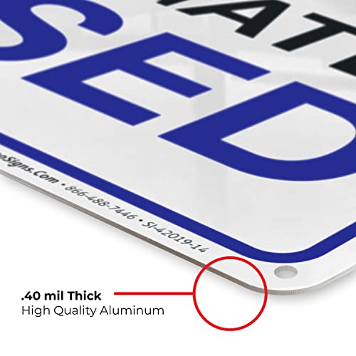 Pool Area Keep Gate Closed Pool Sign, 10X14 Inches, Rust Free .040 Aluminum, Fade Resistant, Made In Usa By Sigo Signs #TOP5