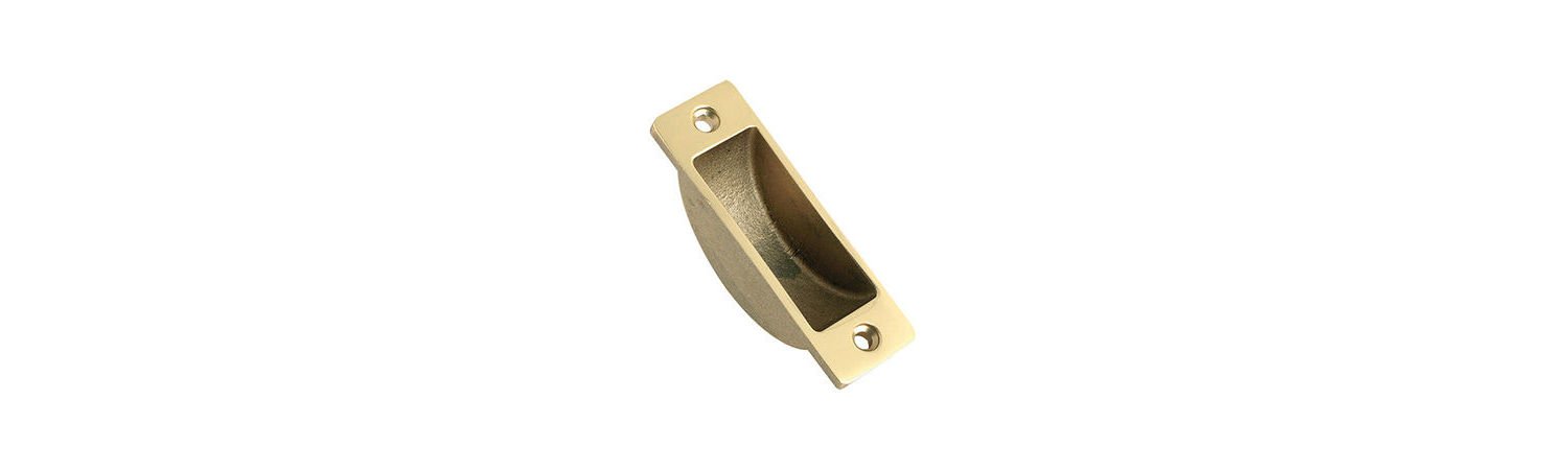 Fulton & Bray Polished Brass Essy Clean Dust Socket For Flush Bolts From The Door Handle Store