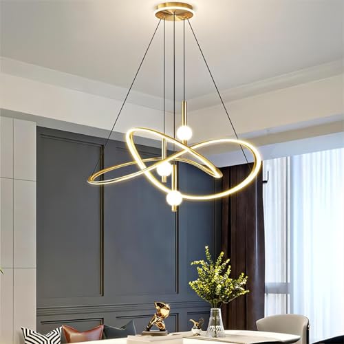 Lustre LED moderne à intensité variable suspension métal 45W - 3