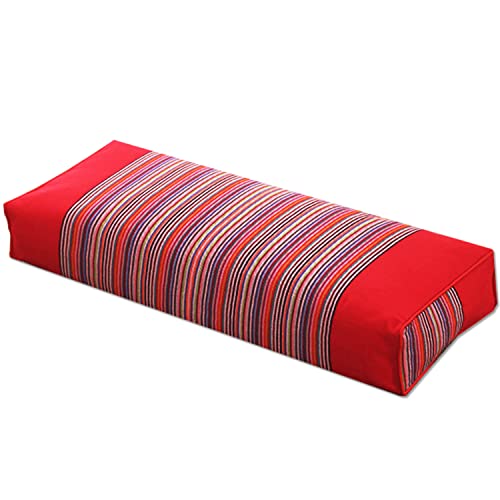 Hanlin Buckwheat Pillowneck Pillow100 Percent Organic Coarse Cloth Pillowcase Packaging To Improve Sleep Quality And Relieve Cervical Pain (Red) #TOP6
