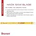 Starrett Bi-Metal Unique HSS Safe-Flex Hand Hacksaw Blade - Ideal for Contractors and Tradesmen - 12