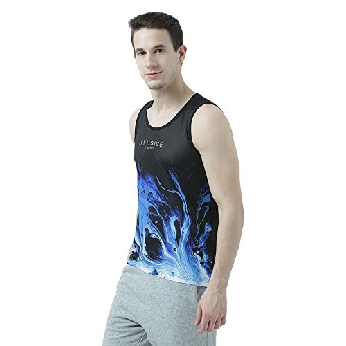 Image of wear your mind Black Vest for Men MSV370