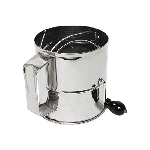 Thunder Group 8 Cup Flour Sifter, Silver