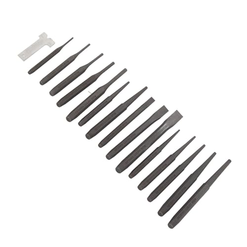 16-Piece Punch and Chisel Set, Including Taper Punch, Cold Chisels, Pin Punch, Center Punch