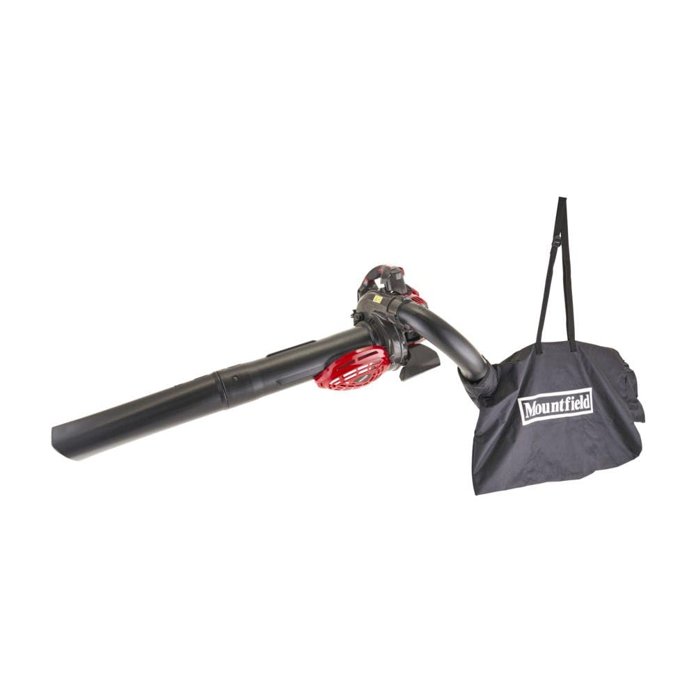 Mountfield Soffiatore/Aspiratore a Benzina MBL 270V, 27.6 cc – Velocità Aria Regolabile, Kit Aspirazione 55 L Incluso – Per Giardino