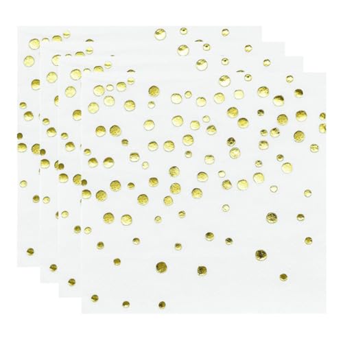 Servilletas de Papel con brillo dorado elegante y alta resistencia para celebraciones y cenas