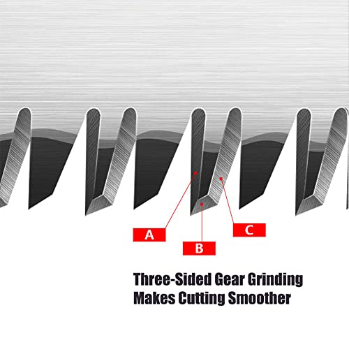 Double Edged Hand Saw, 32Cm/12.5” Japanese Ryoba Pull Saw Flexible Flush Cut Saw For Fine And Coarse Cutting Woodworking (Blue) #TOP3