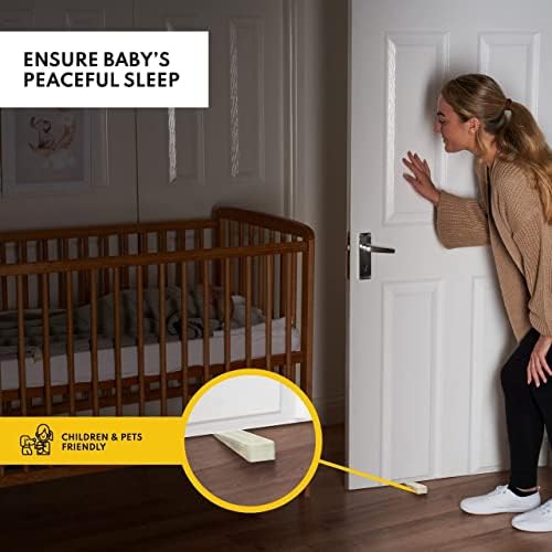 Door Stop |Pack of 3| Anti-Skid, Durable, and Heavy Duty Rubber Door Stoppers |Cream | Ideal for All Types of Surfaces| Door Wedge
