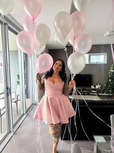 Eightale Sequin Homecoming Dress with Bow Short Sparkly A Line Mini Prom Cocktail Dance Gown4