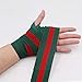 Hohe Qualität 2 teile / paket 3m / 5m Länge Boxenhand Wickeln Boxen Handlappen Für Trainingsverbände Bunte Streifenmuster Für Kickboxen Karate Fighting Martial ( Color : Green red stripe , Size : 5m )