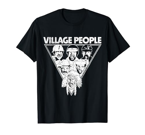 Official Village People Distressed Logo Triangle Artwork T�V���c