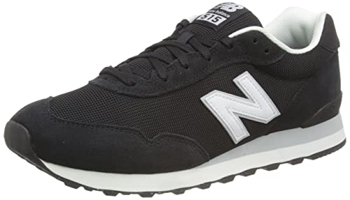 New Balance Men's 515 V3 Sneaker, Black/White/Aluminum Grey, 16