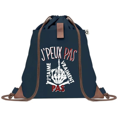 Sac à dos bleu à cordelettes pour ne plus perdre vos clés pendant le sport