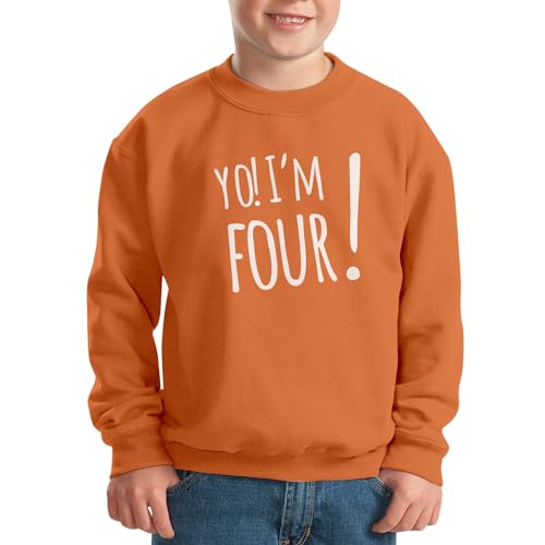 Sweatshirt 4 ans Yo I'm Four pull fête école et loisirs - 2