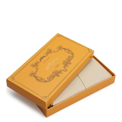 Image of Da Milano Premium Leather Wallet for Women | Multi Compartment Travel Wallet - White (10072A-OL)