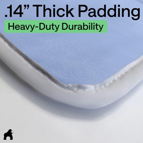 Image of Gorilla Grip Premium Ironing Pad, Magnetic Laundry Pad, 28 x 24 Inch, Heat and Scorch Resistant, Iron Board Mat for Table Top, Washer, Dryer, Durable Pads Great for Travel, Blue