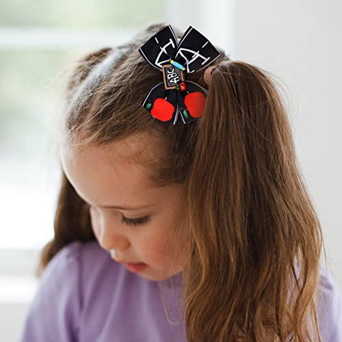 Toe Clips Vintage Back To School Pencil Hair Clip Pencil Bow Gift Decoration Girls Toddler Kids Kindergarten Grades 1 2 3 4 5 #TOP4