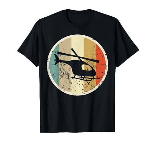 Vintage Clásico Retro helicóptero helicóptero aviación Camiseta