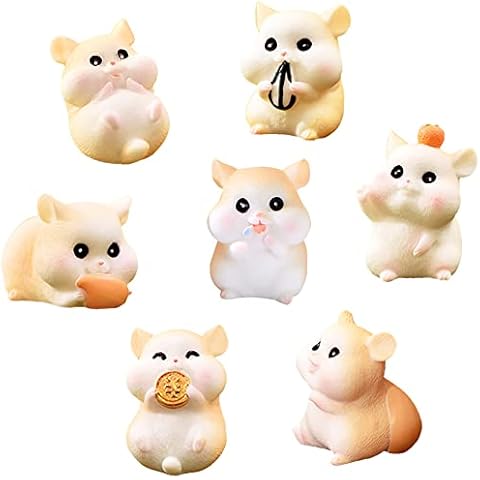 MAOMIA Mini Hamster Cake Toppers Cover