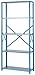 Lyon DD8005SGLV 8000 Series Open Shelving Starter with 5 Galvanized Shelves, 36" Width x 12" Depth x 84" Height, Dove Gray