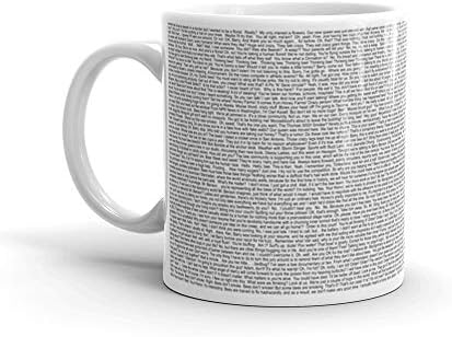 Entire bee movie script Mug 11 Oz White Ceramic