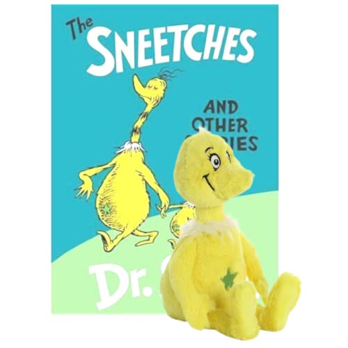 Image of Aurora Dr. Seuss Gift Set Collection (The Sneetches) - 12" Plush Star Belly Sneetch and Hardcover Book - 4 Classic Stories for Kids