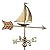 Good Directions 8803PR Sailboat Cottage Weathervane, Polished Copper with Roof Mount,Pure Copper