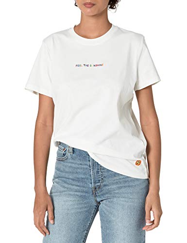 French Connection Women's 76QBM T-Shirt, Linen White, XS