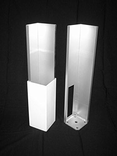 Miniatura 2 de Torre de montaje de poste de hormigónmadera para valla de vinilo con kit de montaje (5 x 5 x 24 pulgadas (paquete de 2))