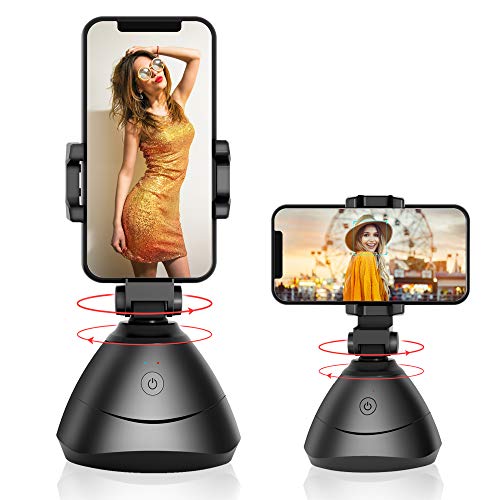 Cell Phone Stand Auto 360°Rotation Smart Face Tracking Holder Stabilizer Mount for iPhone Tripod Gimbal Selfie Stick for Smartphone Shooting Video Recording Tripod TIK Tok YouTube