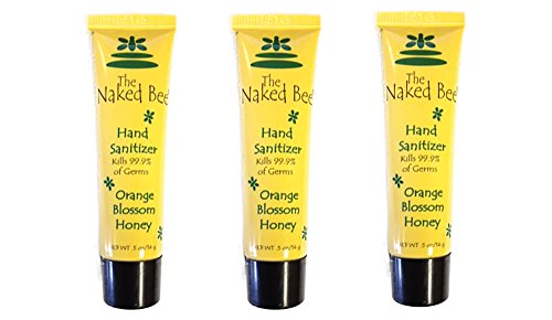 The Naked Bee Orange Blossom Honey Hand Sanitizer, 3 pack (0.5 OZ/Tube)