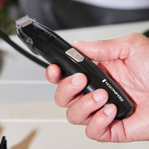 Remington Men's Pilot Grooming Kit (3 Attachments, Precision Trimmer, Foil Shaver, Nose & Ear Trimmer, Adjustable Comb, Advanced Steel Blades, Washable, Battery Operated) PG180