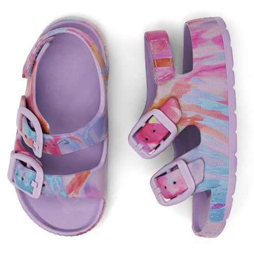 Image of ChayChax Toddler Boys Girls Double Buckle Sandals Children's Adjustable Back Strap Water Sandal