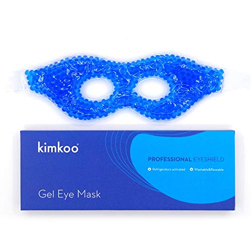 Kimkoo Gel Eye Mask Cold Pads&Cool Compress for Puffy Eyes and Dry Eye,Cooling Eye Ice Masks Gel