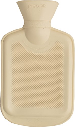 Vagabond Bags, mini borsa per l'acqua calda, a costine, da 0,5 l, color crema