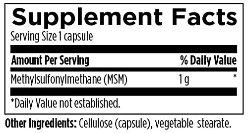 Designs For Health Msm Capsules - 1000Mg (1G) Methylsulfonylmethane Pills To Help Support Joints, Collagen Production + Healthy Skin - Sulfur-Supplying Compound - Non-Gmo Supplement (240 Capsules) #TOP2
