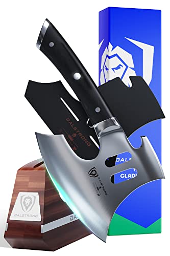 Dalstrong Meat Chopper Axe - 8 Inch - Heavy-Duty Butcher Cleaver Knife - The Punisher - Gladiator Series Elite R - 7Cr17Mov Hc Steel - Black G10 Handle - Stand And Sheath - Chef Knife - Nsf Certified #TOP26