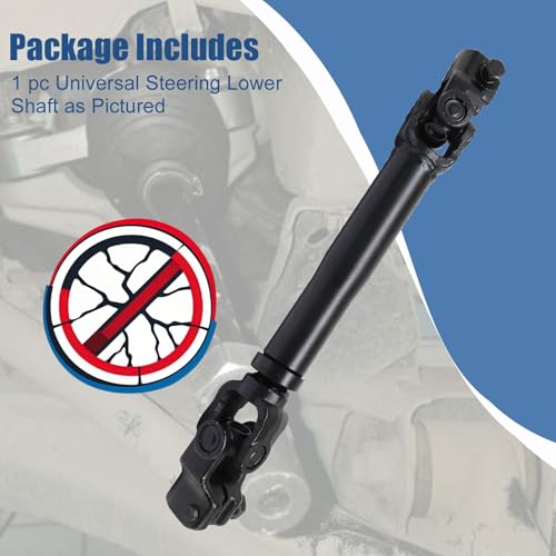 Image of SecosAutoparts Intermediate Steering Shaft 56400-3X002 564003X002 Compatible with Hyundai Elantra Compatible with Kia Forte 2014-2016 Joint Assembly Universal