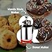 Stainless Steel Meddu Vada Maker – Perfectly Shaped and Crispy Vadas & Donuts – Easy-to-Use Machine for Homemade Meddu Vadas and Donuts (Stainless Steel)
