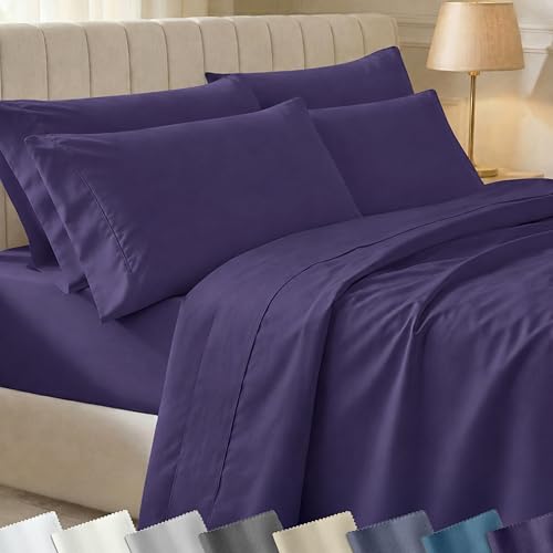 California Design Den 6-Pc Queen Sheet Set with 4 Pillowcases