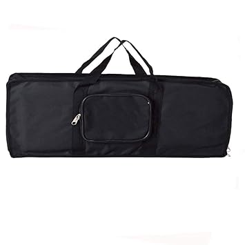 MUSTANG Keyboard/Piano Cover Bag {Black} Compatible with SA-76, SA-77 & SA-78 Digital Piano, Inner Dimension- 65 x 25 x 10 Cm