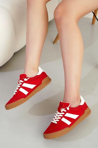 Image of Genuine Leather Slip On Sneakers for Women with Leather Memory Foam Insole