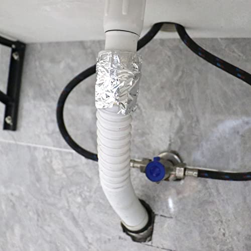 BOMEI PACK Aluminum Foil Tape,Heavy Duty Metal Duct Tape,High Temperature Silver Tape,Perfect for Sealing & Patching,HVAC,Air Ducts,Insulation and Metal Repair (5 Inch x 55 Yards)