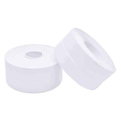 Abhaymart Tape Caulk Strip, PVC Self Adhesive Caulking Sealing Tape for Kitchen Sink Toilet Bathroom Shower and Bathtub