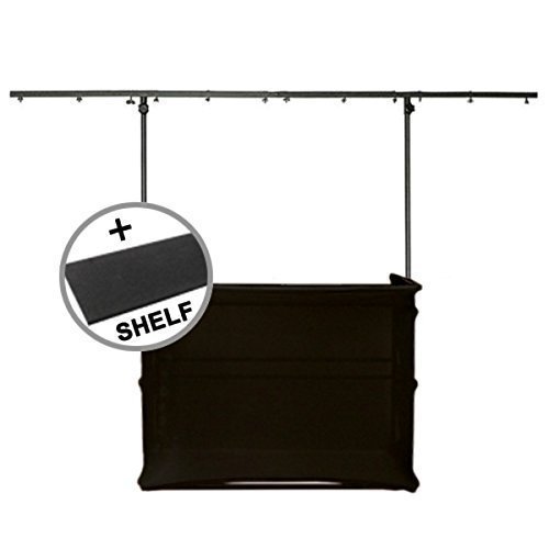 Gorilla GDS-4 4ft Disco DJ Stand Booth inc Scrim Cloth Kit & Shelf