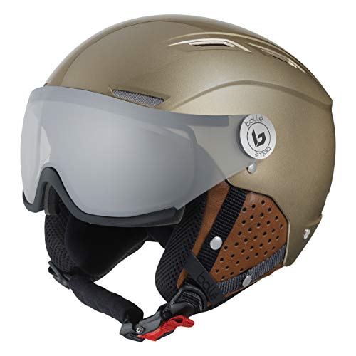 Bollé Backline Visor Casco de Ski Gold Adultos Unisex 56-58 cm