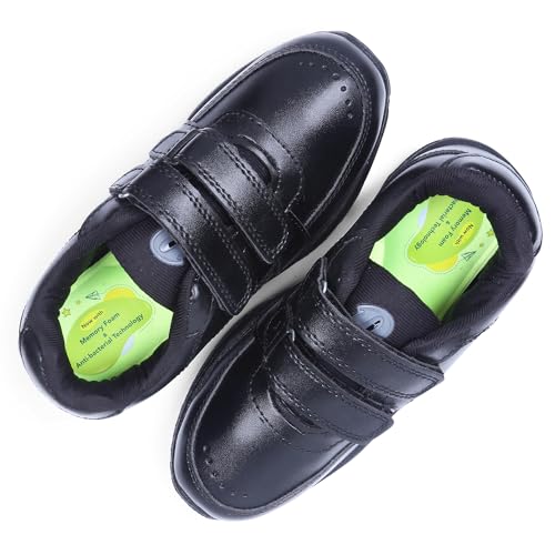 DOCTOR EXTRA SOFT Unisex-Child/Kids/Adults Black & White Gola Shoes with Memory Foam Cushion & Anti-Bacterial Technology| Ideal for School,Formal,Casual,Uniform,Running| Comfort... - Image 4