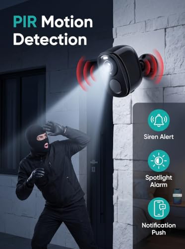 RICHCHO 2K WiFi Security Camera, Outdoor Battery Powered, Motion Detection - image 6